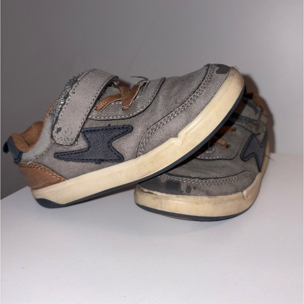 Stride Rite Toddler Boys Maxwell Casual Sneakers – Gray Toddler Size 9 - Picture 3 of 6